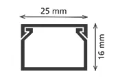 25X16 KABLO KANALI BANTLI - Görsel 2