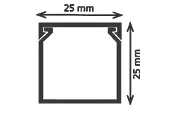 25X25 DELİKLİ KABLO KANALI - Görsel 3