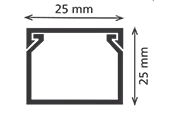25X25 KABLO KANALI BANTLI - Görsel 2