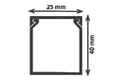 25X40 DELİKLİ KABLO KANALI - Görsel 3