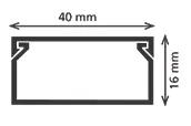 40X16 KABLO KANALI BANTLI - Görsel 2