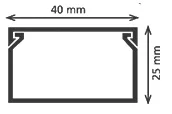 40X25 KABLO KANALI BANTLI - Görsel 2