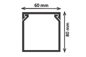 60X80 DELİKLİ KABLO KANALI - Görsel 3