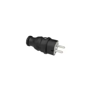 1x16A Kauçuk Topraklı Düz Fiş